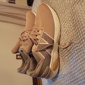 New Balance Taupe Sneakers Size 11 Women's with White and Tan Accents